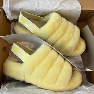 Women’s UGG W Fuff Yeah Slide Neon Yellow